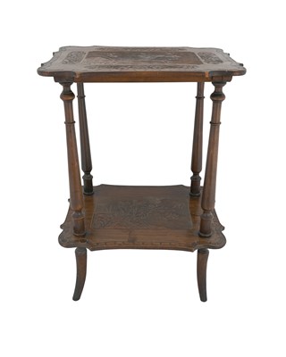 Lot 7 - An Anglo Japonesque occasional table, the ogee...