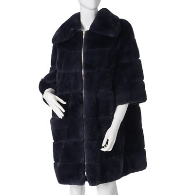 Lot 563 - Danyel, a dyed blue fox fur coat.