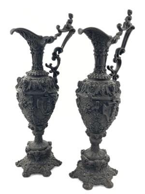 Lot 230 - A pair of late 19th century French LSF foundry...