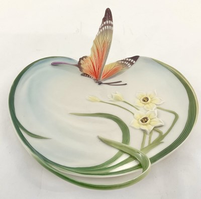 Lot 157 - A 'Franz' porcelain 'Papillon' platter,...