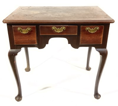 Lot 389 - A George III mahogany lowboy or side table,...