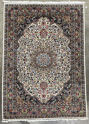 Lot 341A - A large Kashmar-type wool floral rug in a...