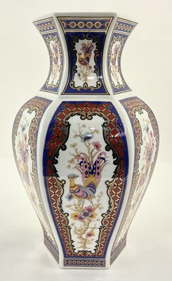 Lot 110 - A Chinese hexagonal vase in the Imari palette,...