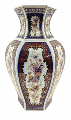 Lot 110 - A Chinese hexagonal vase in the Imari palette,...