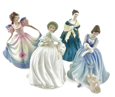 Lot 107 - A collection of Royal Doulton figurines, a...