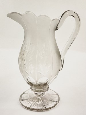 Lot 180 - A c.1840 Richardson style glass jug or claret...