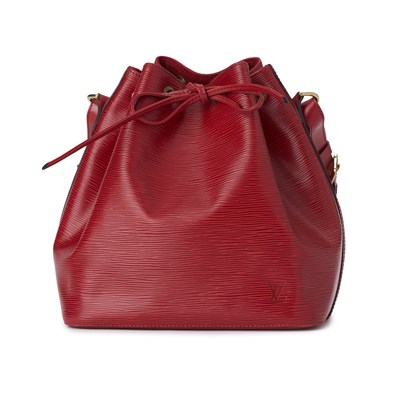 Lot 463 - Louis Vuitton, a red epi Petite Noe handbag.