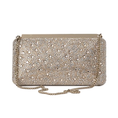 Lot 437 - Jimmy Choo, a crystal Ellipse chain clutch.