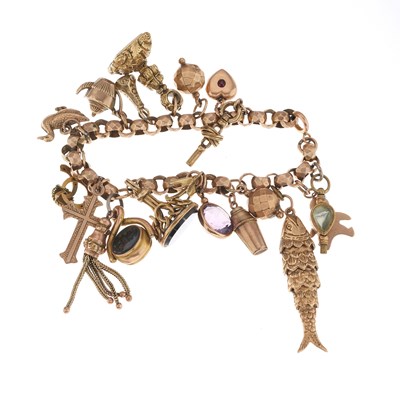 Lot 15 - An early to mid 20th century gold charm...