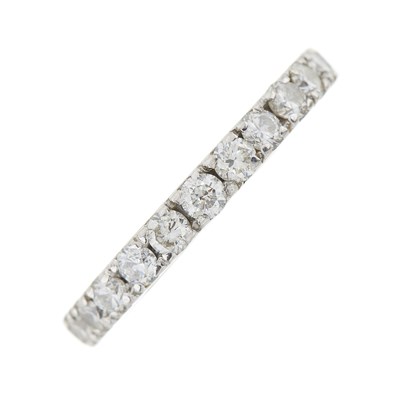 Lot 257 - An 18ct gold diamond full eternity ring