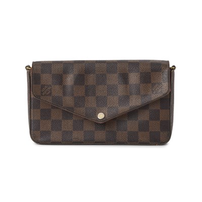 Lot 481 - Louis Vuitton, a damier ebene Felicie Pochette w/inserts.