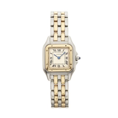 Lot 272 - Cartier - A Panthere bracelet watch