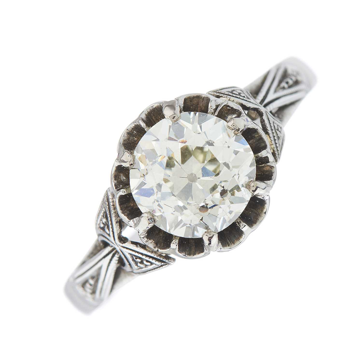 Lot 32 - An early 20th century 18ct gold old-cut...