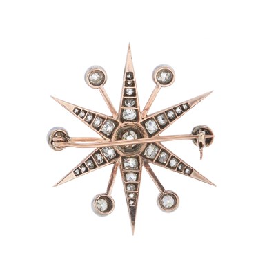 Lot 36 - A late Victorian silver and gold, old-cut...