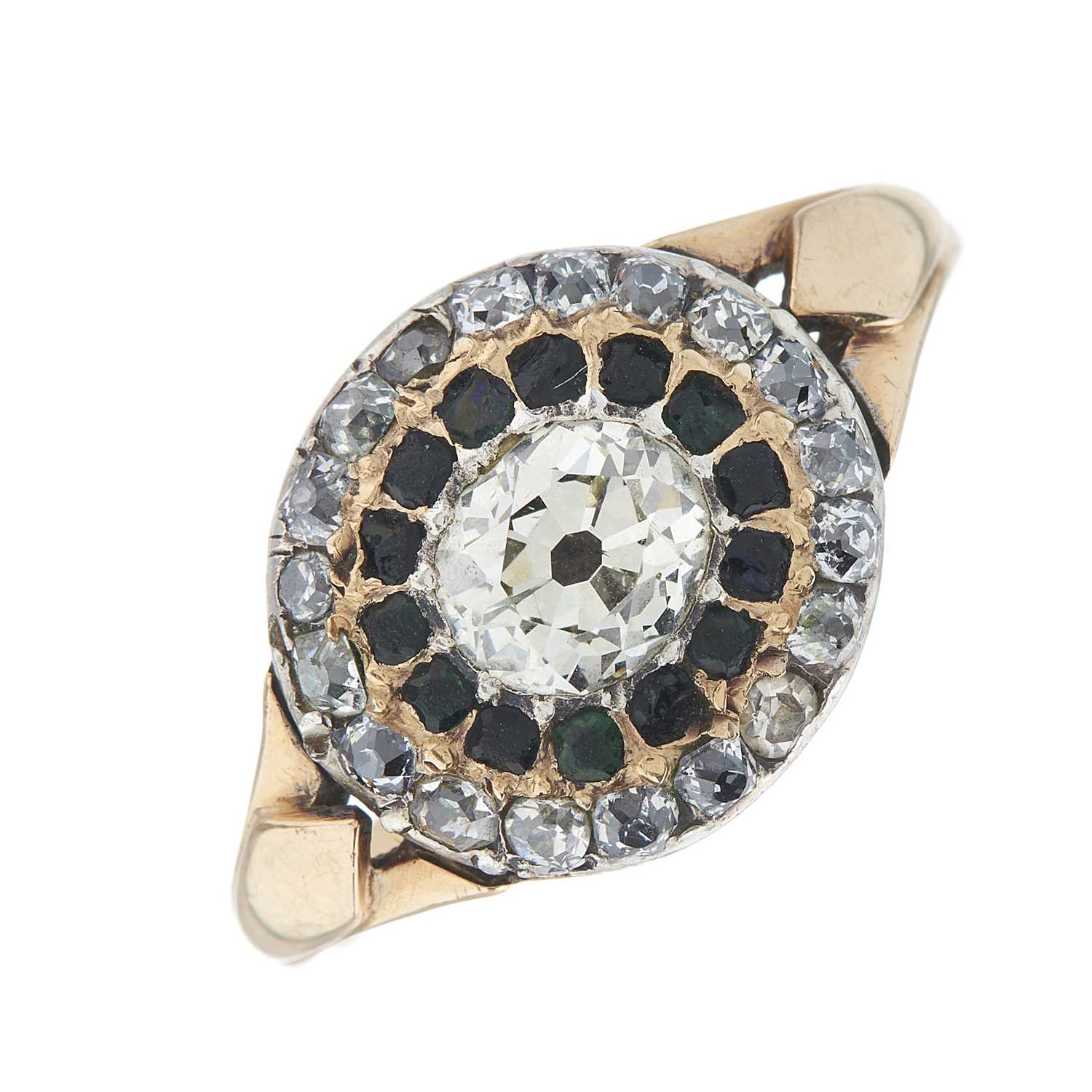 Lot 39 - A late Georgian gold, old-cut diamond and...
