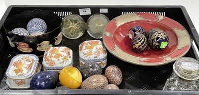 Lot 24 - Blue and white Victorian carpet bowls, c.1860,...