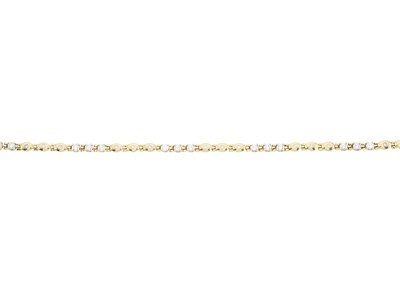 Lot 59 - An 18ct gold diamond line bracelet