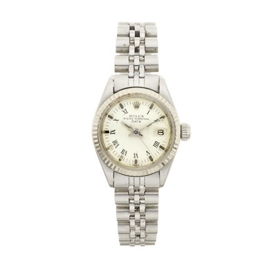 Lot 319 - Rolex - An Oyster Perpetual Lady Date 26 bracelet watch