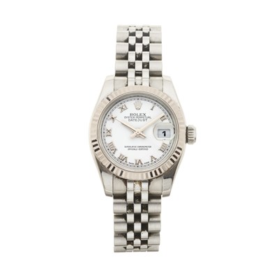 Lot 316 - Rolex - An Oyster Perpetual Lady Datejust 26 bracelet watch.