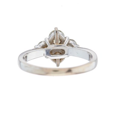 Lot 50 - An 18ct gold diamond four-stone cluster ring,...