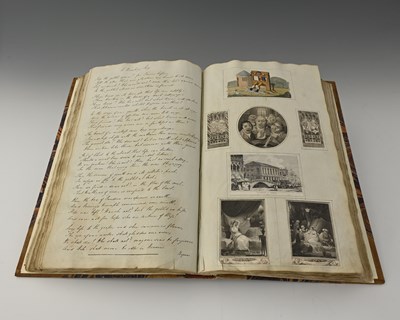Lot 262 - A late Georgian Scrap Album, containing...