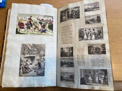 Lot 262 - A late Georgian Scrap Album, containing...