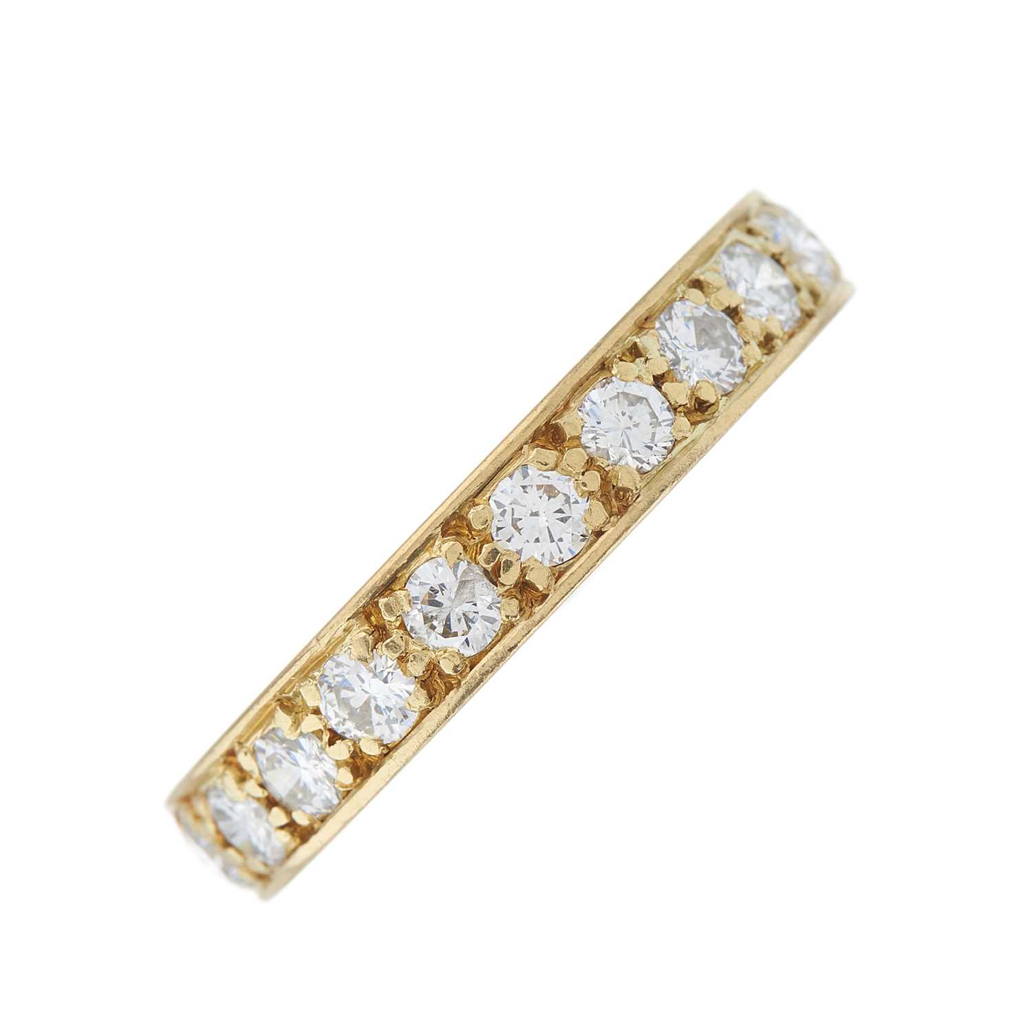 Lot 63 - A gold brilliant-cut diamond full eternity...
