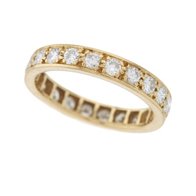 Lot 63 - A gold brilliant-cut diamond full eternity...