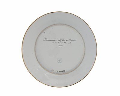 Lot 541 - Jean-Charles Develly for Sevres, a painted...