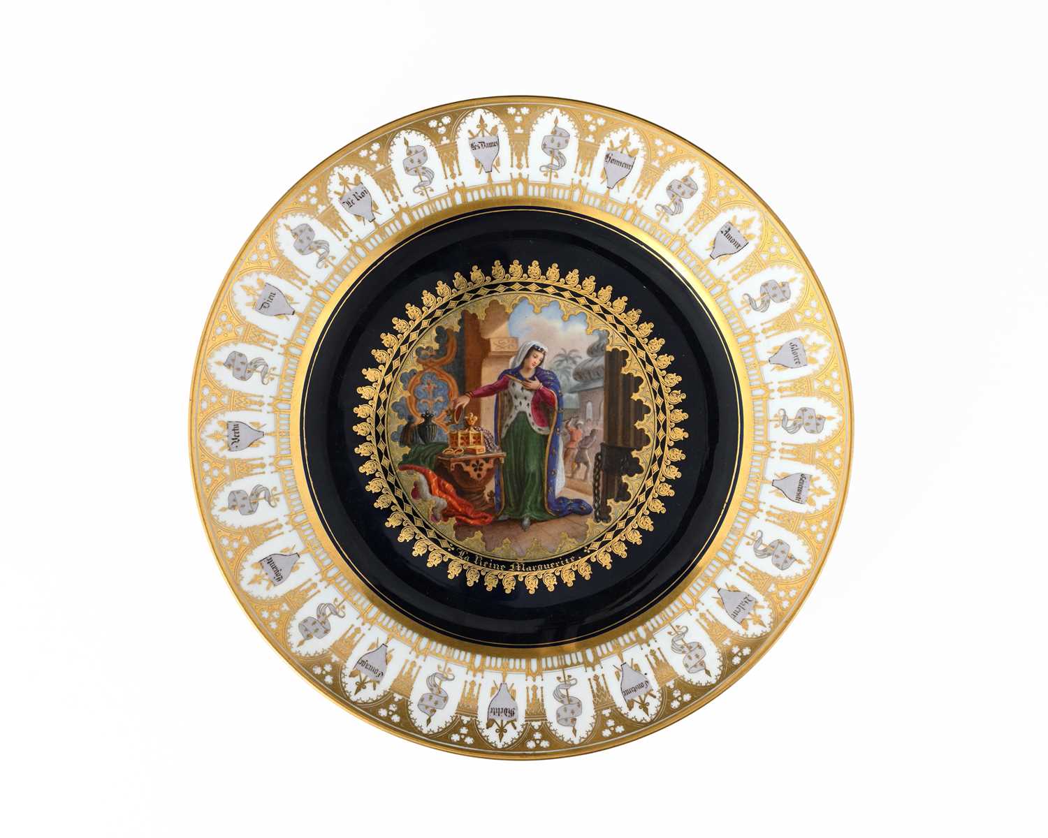 Lot 540 - Jean-Charles Develly for Sevres, a painted...