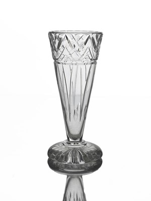 Lot 502 - Ludwig Kny for Stuart, an Art Deco glass vase,...