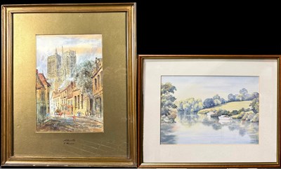 Lot 244 - Two watercolours: Edward Nevil (British, 19th...