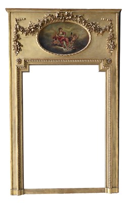 Lot 387 - A large gilt pier glass, France, 19th Century,...