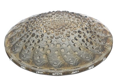 Lot 496 - Rene Lalique, a Roscoff opalescent glass dish,...