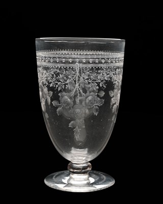 Lot 458 - A Stourbridge engraved beaker, circa 1905,...