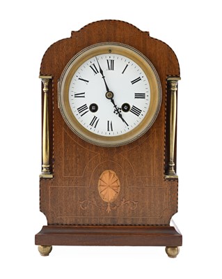 Lot 399 - An Edwardian mahogany bracket clock, circa...