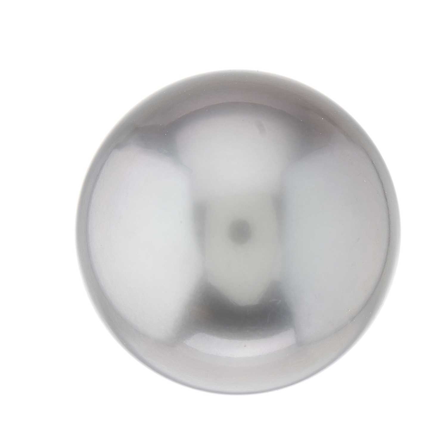 Lot 78 - A Tahitian grey cultured pearl, measuring...
