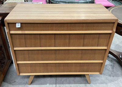 Lot 404 - A mid century-style Avalon Yatton teak chest...