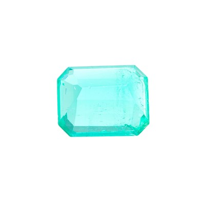 Lot 82 - A Colombian emerald, weighing approximately...