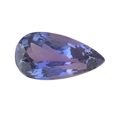 Lot 83 - A pear-shape tanzanite, with report from the...