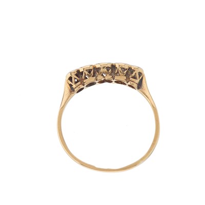 Lot 84 - A mid 20th century 18ct gold graduated...
