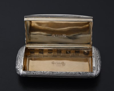 Lot 99 - A Victorian silver snuff box, with...