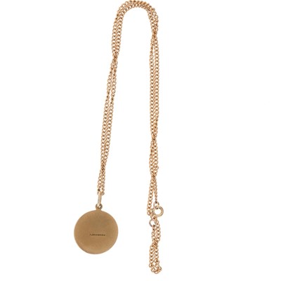 Lot 100 - A 9ct gold Zodiac Aquarius pendant, suspended...