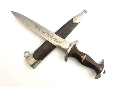 Lot 219 - Third Reich German SA dagger, housed in brown...