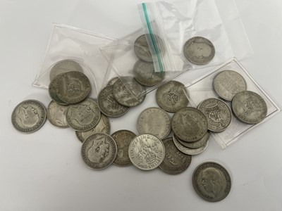 Lot 354 - A collection of silver shillings, majority pre-...