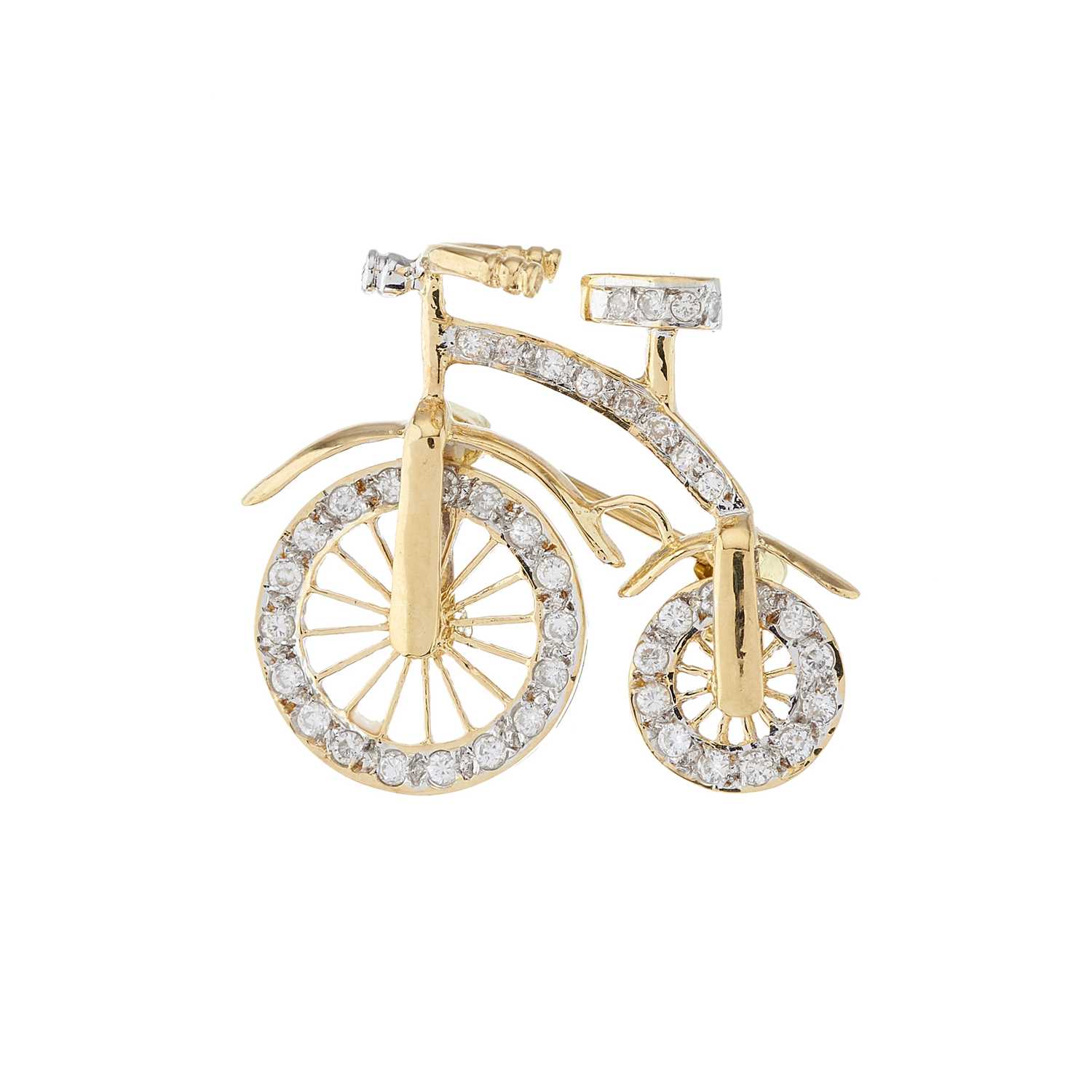Lot 106 - An 18ct gold novelty brooch, designed as a...