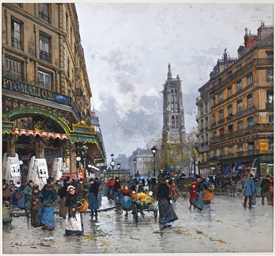 Lot 287 - Eugene Galien-Laloue (French, 1854-1941),...