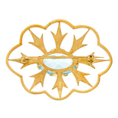 Lot 118 - A mid 20th century 18ct gold oval-shape...