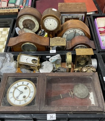 Lot 36 - A collection of clocks and timepieces,...