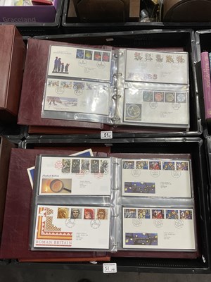 Lot 51 - Four Royal Mail First Day Cover albums...